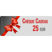 Chèque cadeau à 25 EUR